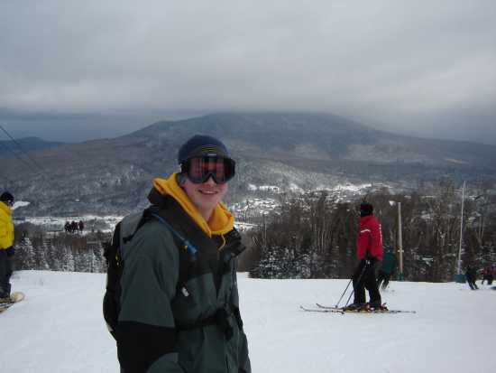 The mountain was beautiful